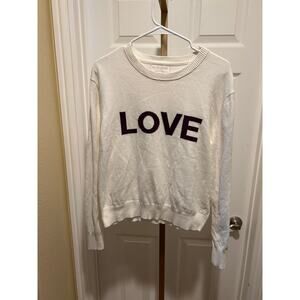 Spiritual Gangster Love Brooklyn Sweater, White/Cream, Medium
